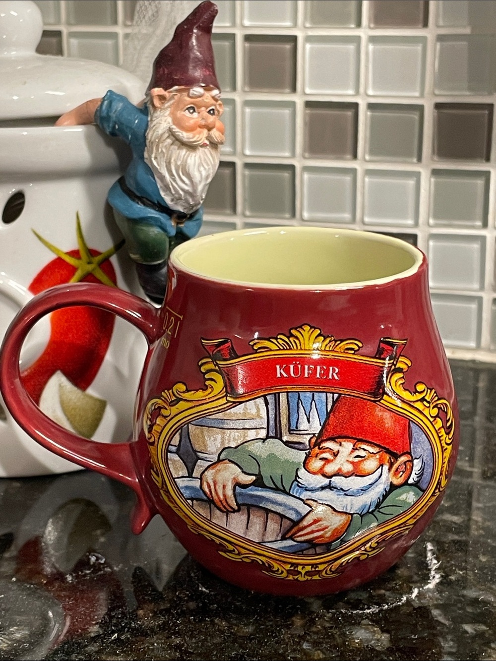 Mohaba German Christmas Market “Kufer” (Cooper) Grome Ceramic Mug